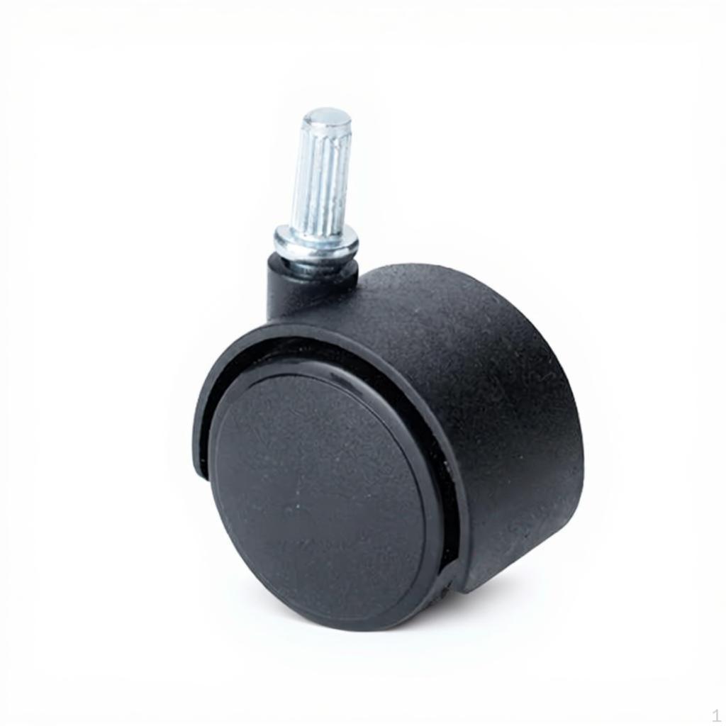 Caster Wheel, Universal Garbage Bin Accessory, Easy Installation Plain 0.73cm 2pcs