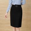 Damen Professioneller Schwarzer Schlitz Bleistiftrock