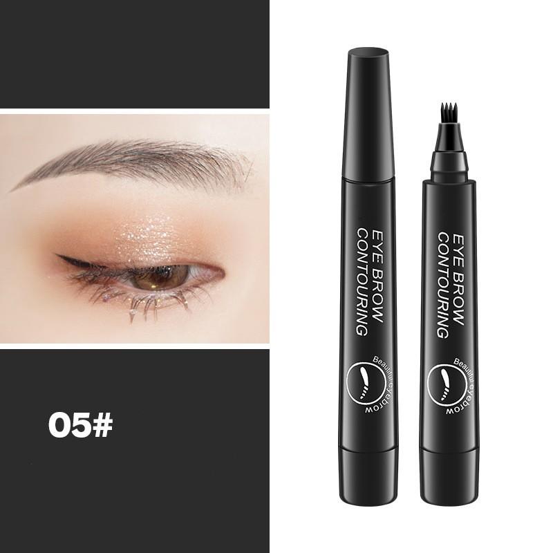 

4-точечная ручка для бровей, водостойкая вилка, профессиональный карандаш для татуировки бровей, долговечный тонкий эскиз, жидкие усилители для бровей