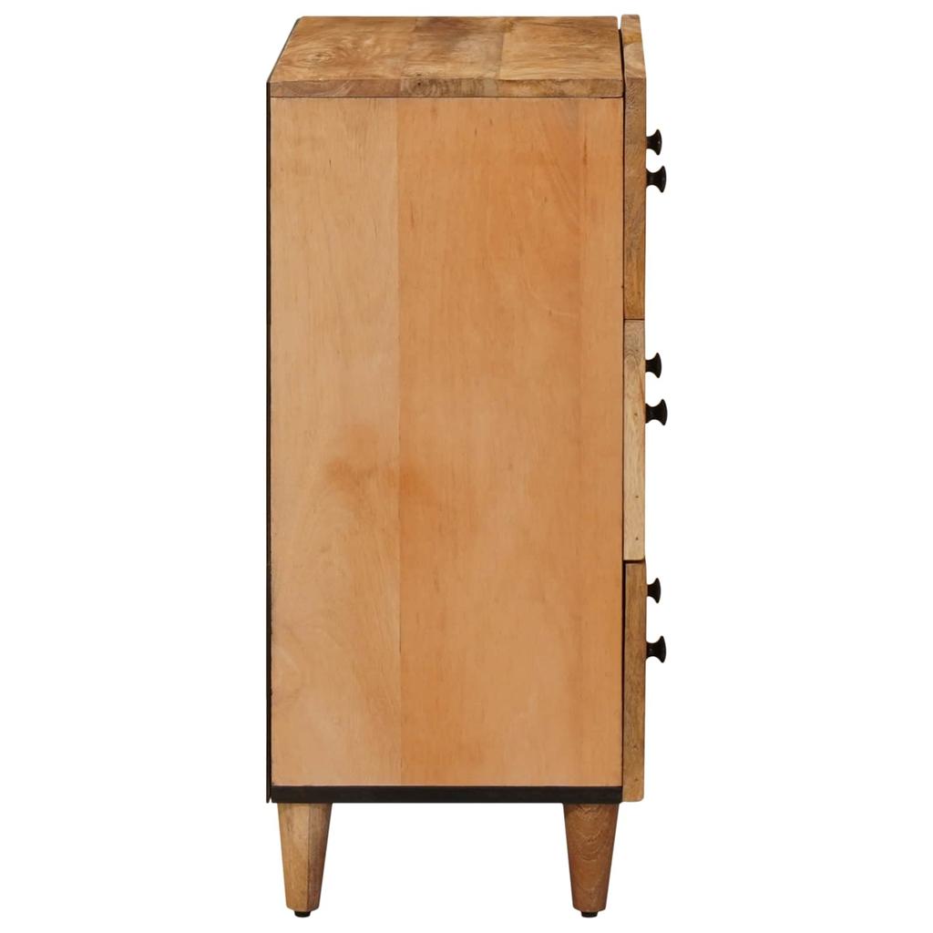 Storage Cabinet in Brown 60 x 33.5 x 75 cm Solid Mango Wood