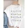 Unisexs Minimalist Potted Plants Graphic Tee Cute Line Art Succulent Print Soft Crew Neck Short Sleeve Casual Summer Shirt