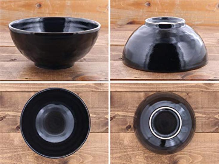 Yuzu Tenmoku Sanuki Rice Bowl 21cm (Outlet included) (Large)