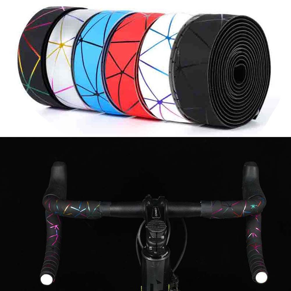 

With 2 Bar Plug Non-Slip Bike Bar Tape Handle Bar Belt Bicycle Handlebar Tape Bicycle Accessories білий