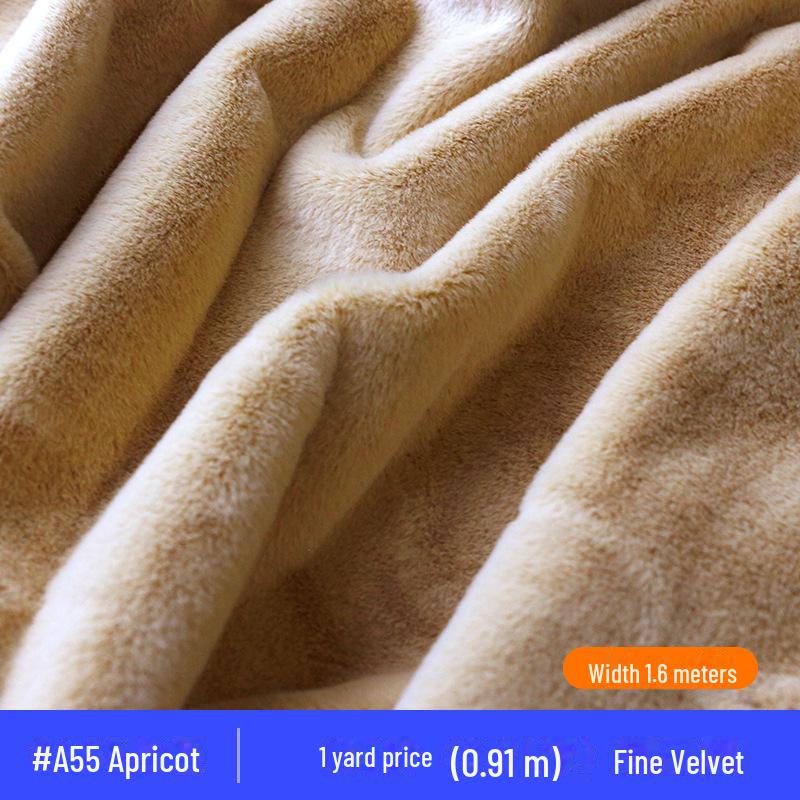 Material Pluș Iepure Rex Imitație 5mm - Opțiuni Multicolor pentru Jucării, Îmbrăcăminte, Perne