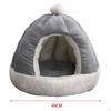 Cat Bed Dog with Removable Washable Cushion Kennel Decorative Slip Villa Shelter for