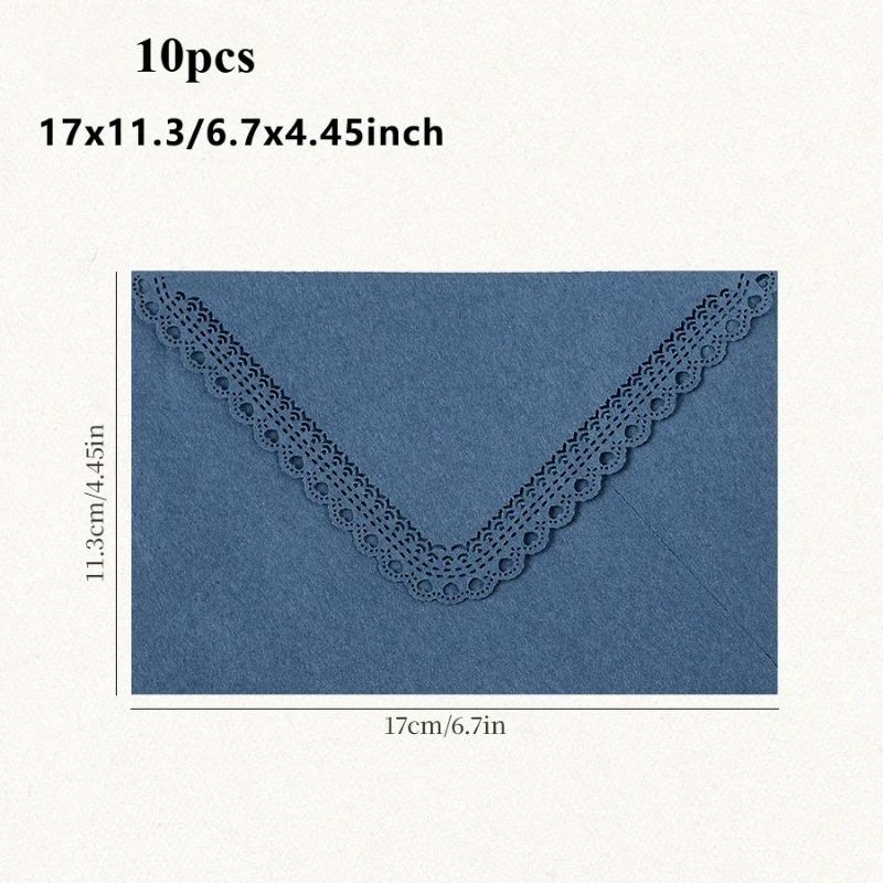 10 szt. Puste Koperty na Zaproszenia Ślubne Biznesowe Wysokiej Jakości Papier 116g Artykuły Papiernicze Przechowywanie