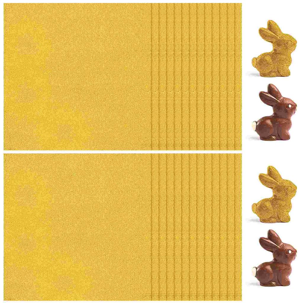 Zlatá fólie Candy balicí papírové obaly na čokoládu Bezpečné Ideální pro dárkové balení Vánoční večírky Více