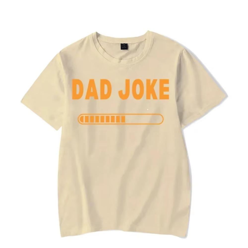 Men's T-shirt Summer Dad Joke Loading Graphics Printing Men Funny Short Sleeve Tops Fashion T Shirt Oversized Tee  Men Clothing