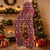 Women's Flannel Christmas Print Pajama Pants, Comfortable Warm Sleep Pants