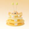 Cat toy bee amusement board becomes a fun toy for young cats to entertain themselves. Cat spinning wheel toy is a great tool for relieving boredom