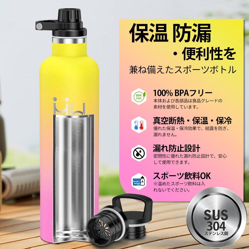 KollyKolla 750ml Stainless Steel Water Super Direct Seamless Large Easy To Suitable for Carbonated Stylish Vacuum Insulated Bottle, Insulated,