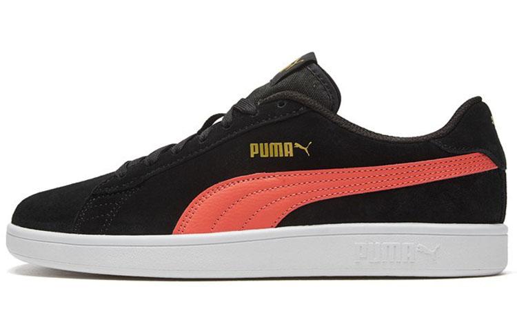 PUMA Smash V2 Retro Casual Skateboarding Shoes Unisex Black Coral Red 364989-39 41