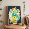 Disney Monsters University Oil Paint Digital Painting Art Kit Handmade DIY Painting Kit Home Decor
