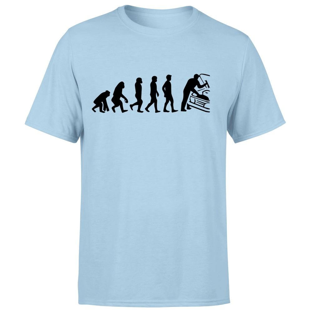 Mechanic Evolution Unisexs T Shirt Funny Car Garage Repair Engineer Retro Tee Top 2XL