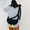 Women Silly Goose Bag Adjustable Strap Canvas Cartoon Goose Bag Large Capacity Funny Goose Shoulder Bag Daily Bag for Girls
