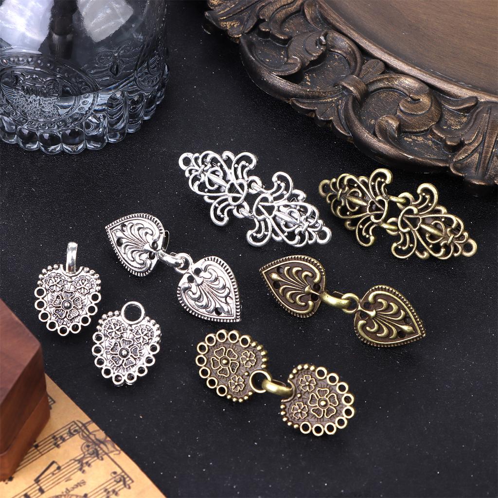 Sweater Swirl Clip Cape Cloak Clasp Fasteners Sew On Hooks Eyes Cardigan Clip