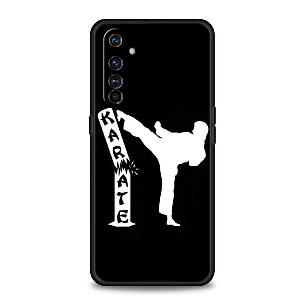 

Kung Fu Taekwondo Karate Phone Case for Realme 8 9 Pro Plus 8i 9i 6 7 GT2 C21 C25 C3 C11 11 Pro 5G Plus Shockproof Silicon Shell Realme 9 5G