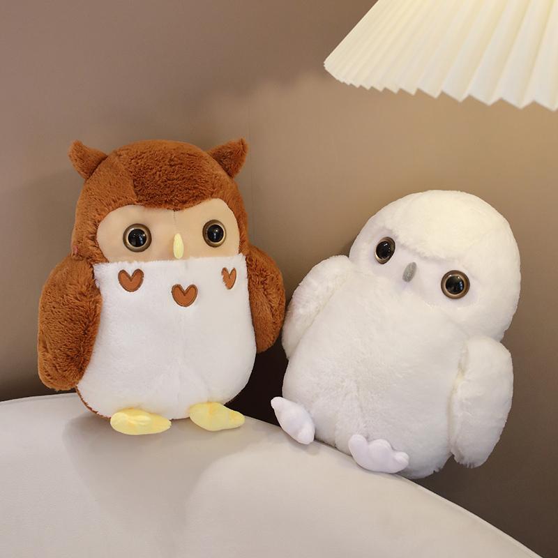 30/40cm Cute Owl Plush Toy Lovely Soft Cuddly Doll Stuffed Animal Bird Plushies Sleeping Doll Hug Plushies Birthday Gifts Child