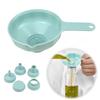 Kitchen Funnel Set Multi Function Versatile Cooking Funnels with Removable Filter Food Grade Liquid Remover for Liquids&Powders