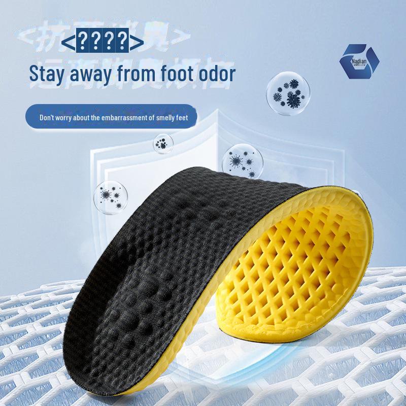 Hochelastische antibakterielle Sporteinlegesohle: Atmungsaktiv, stoßdämpfend und geruchsabweisend