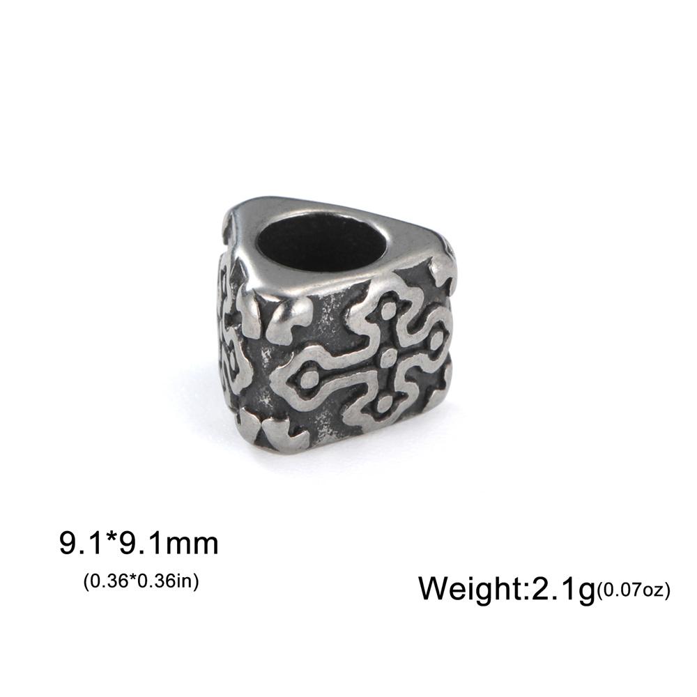 My Shape 5pcs Vintage Stainless Steel Charms for Bracelets Linking Pendants Connector Bead Charm for DIY Jewelry Making Dropship