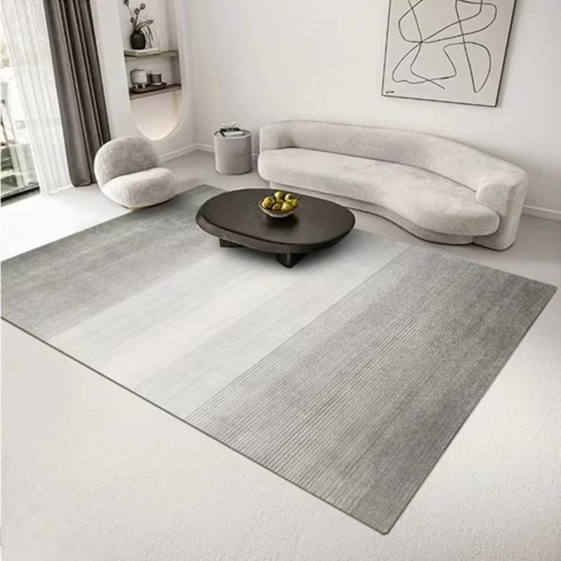 Modern Simple Living Room Decoration Carpet Large Area Soft Lounge Rug Gray Nordic Rugs for Bedroom Washable Anti-slip Floor Mat