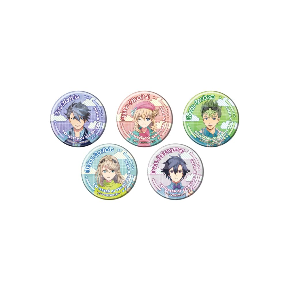 

The Legend of Trails of the World 01 New Retro Holographic Badge Complete Set of Heroes Ver. [Original Illustration] (Box 5)