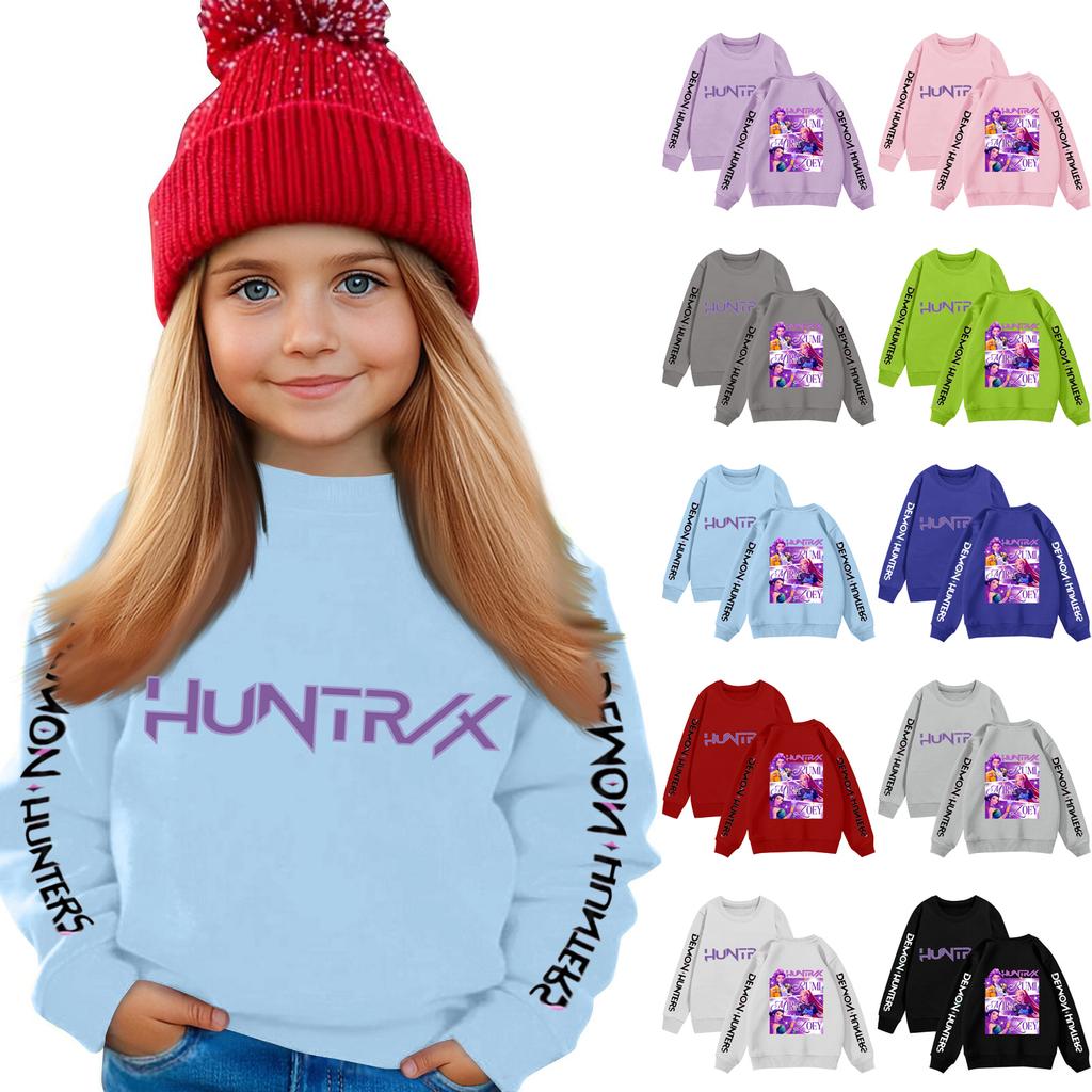 Kids Sweatshirt Boys Girls Crewneck Sports Sweatshirt Casual Pullover Sweatshirt Sports Shirt