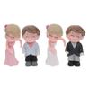 2 Paare Prinzessin Umarmung Paar Figuren Kuchen Dekor Schmuck Dekorationen Papierbecher Schmuck Statuen Vinyl Geburtstag Liebhaber Kuchen