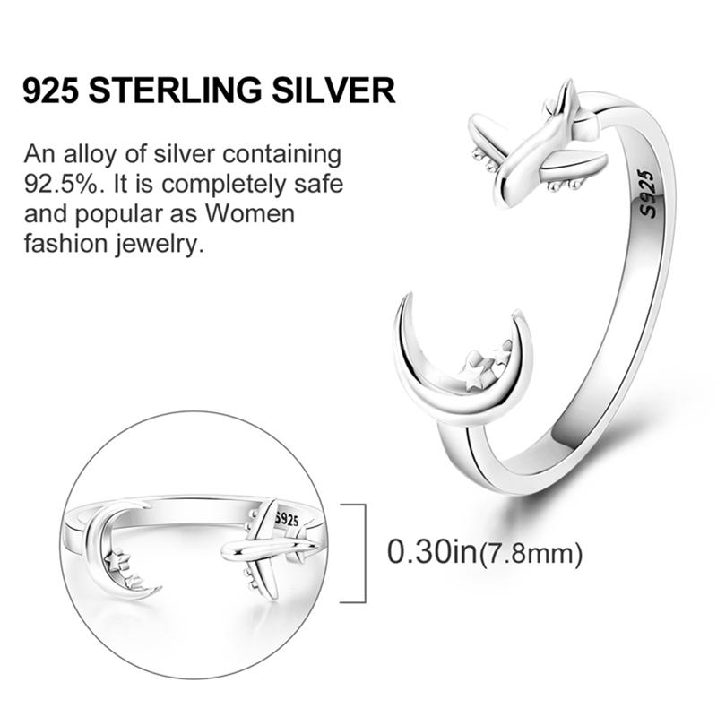 925 Sterlingsilber Offener Ring Farbiger Zirkonia Schmetterling Sonne Mond Schildkröte Ring Passend für Frauen Hochzeit Verlobung Silber Geschenk