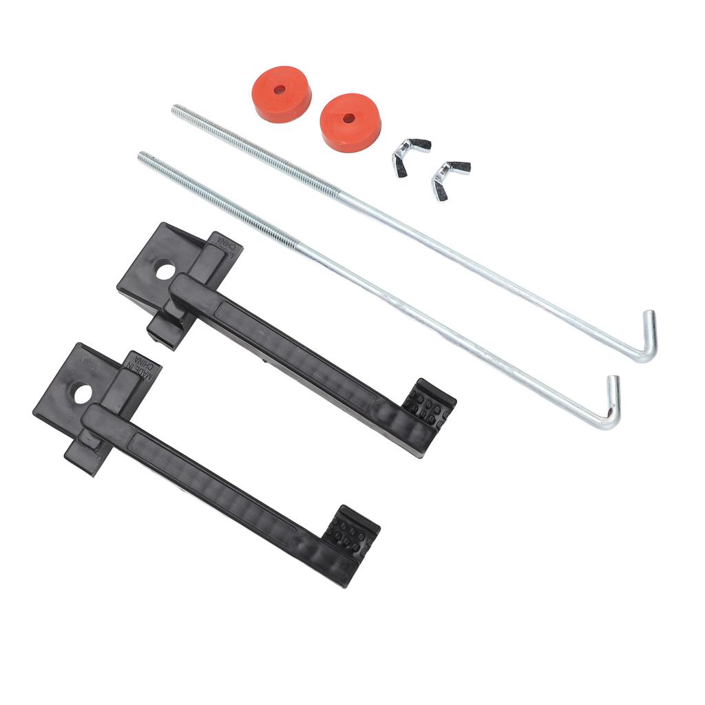 Battery Hold Down Kit with 10in J Boits Metal Stable Fixation Battery Tie Down Bracket for Most Car Battery