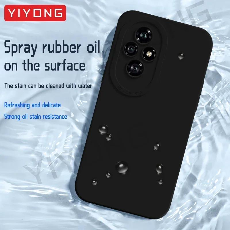 For Honor200 Case Silky Soft Liquid Silicone Cover For Huawei Honor 200 Pro 200Pro 5G Shockproof Phone Cases