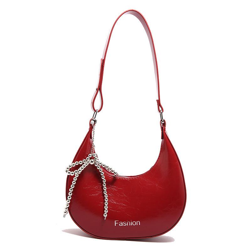 Modern Pu Material Crescent Bag For Women With Unique Design And Ample Storage