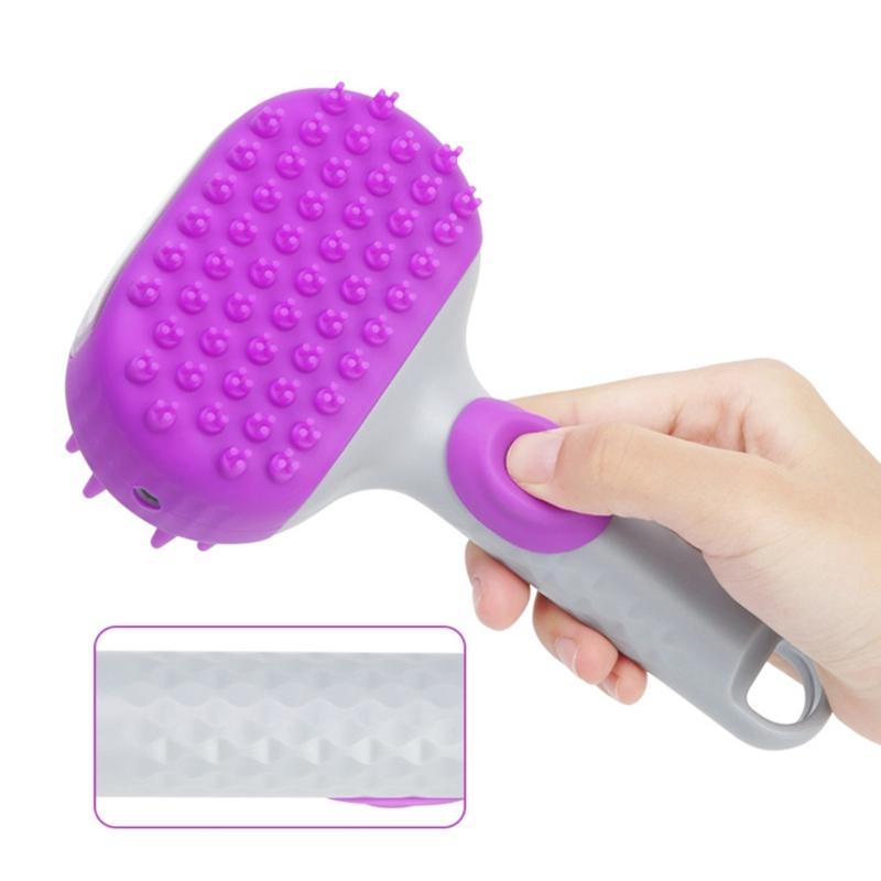 Multifunctional Grooming Brush For Pet Deep Cleaning Massage Comb Nonslip Handle Easyly Clean Various Size