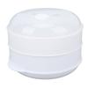 Microwave  White Kitchen Steaming Utensils Saving Time  Food  Multipurpose with Lid for Home for Dumplings