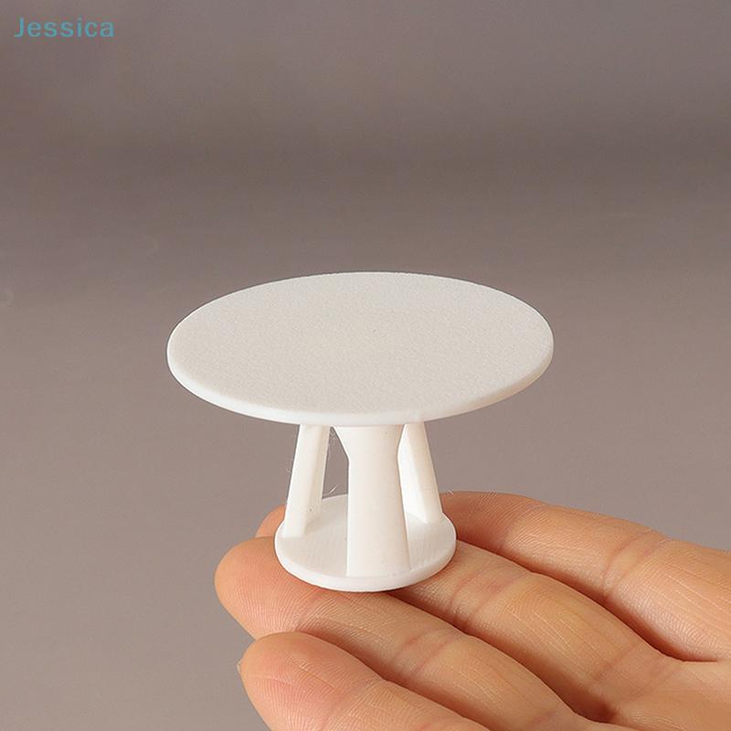 1:12 Dollhouse Minimalist White Table And Chair Set Model Casual Ornament Miniature Dollhouse Decoration Scene