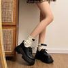 Female Shoes on Sale 2025 New High Quality Platform Heels Lace-up Women's High Heels Fashion Round Toe Classic Women Shoes