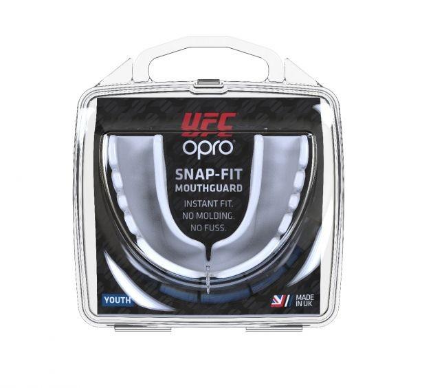 Opro Kids' UFC Snap Fit Mouthguard White