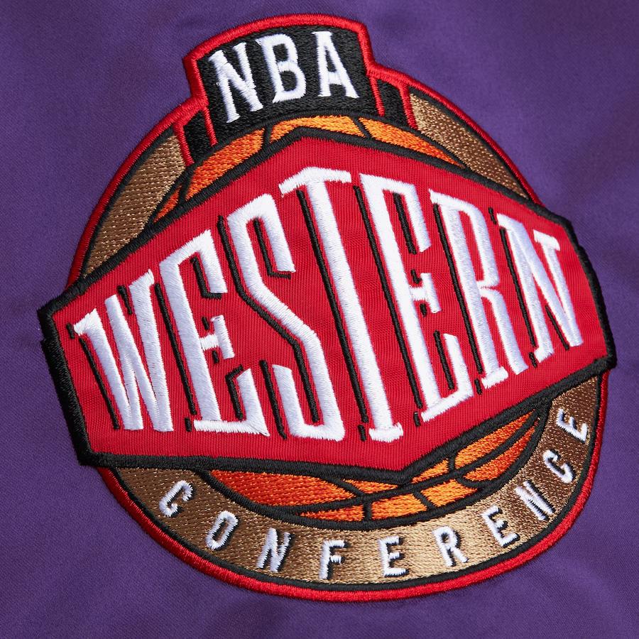 Mitchell Ness X NBA Jackets & Coats Men's Black/Purple JK8062-LALBLCK