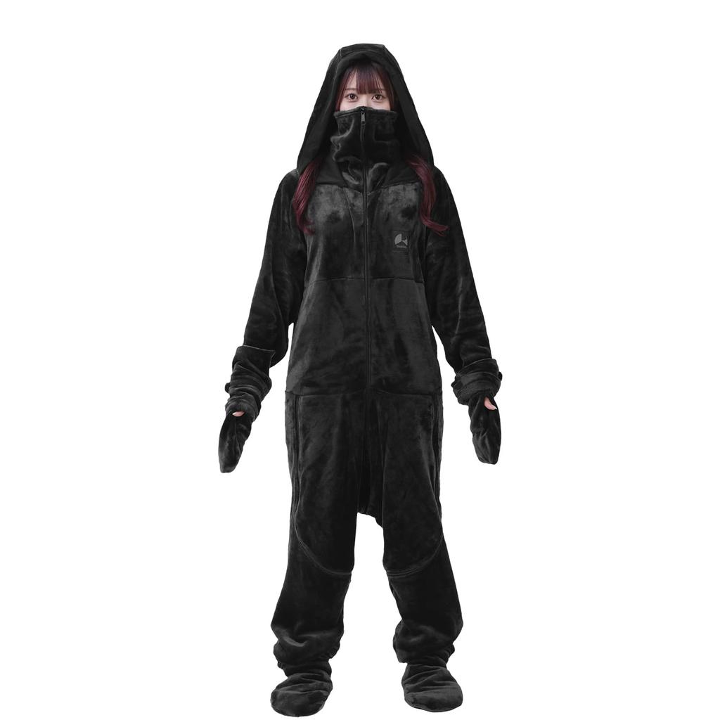 Bauhutte Damegi 4G Next Wearable Gaming 2024 Winter Loungewear for Men and Women Blanket, Black, Large, HFD-4G-24-L-BK, Model,