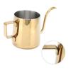 240ml 304 Stainless Steel Slender Pot   Manual Coffee Kettle for Home Restaurant