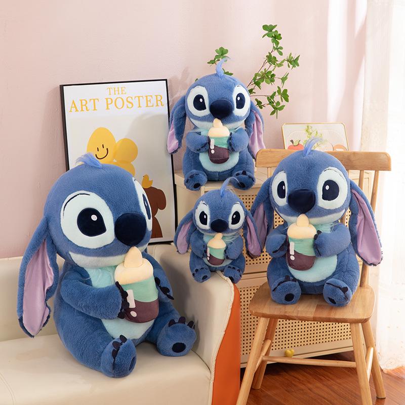 Stitch Plush Baby Bottle Toy - Creative & Cute Soothing Doll for Children
