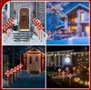 LED Solar Candy Ground-Inserted Lights Outdoor Outdoor Waterproof Christmas Lollipop Lights for Garden Courtyard & Lawn Decoration