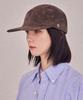 Bajal Va Square Suede Camp Cap Brown