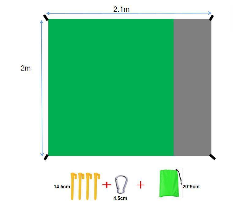 Waterproof Beach Mat Sand Free Blanket Camping Outdoor Picknick Tent Folding Cover Bedding Pocket Picnic 200x210cm Camping Chair
