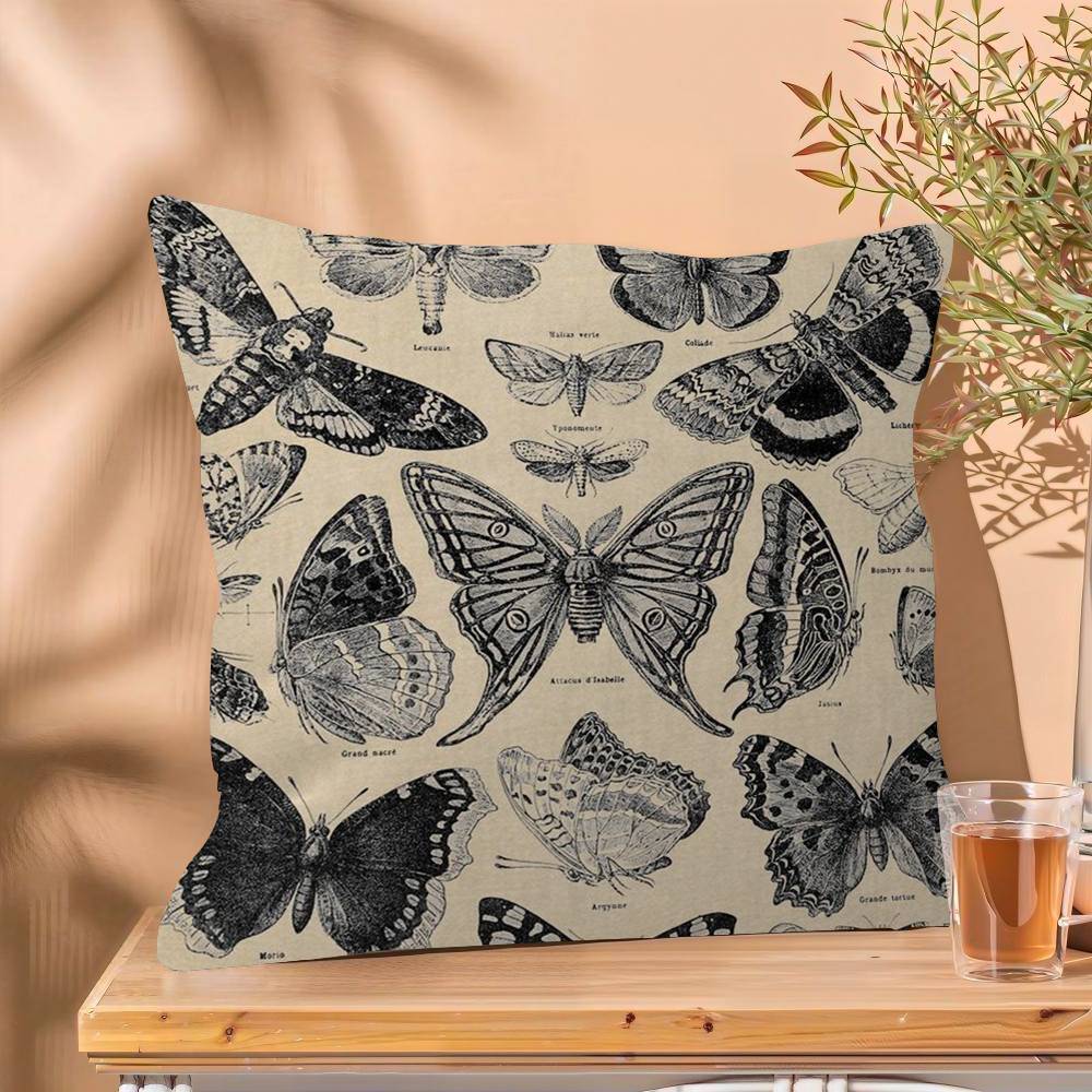 

Butterflies Personalized Pillow Cover Kids Bedroom Wild Party Decor Pillowcase kid Birthday shower Gift 30cmx30cm