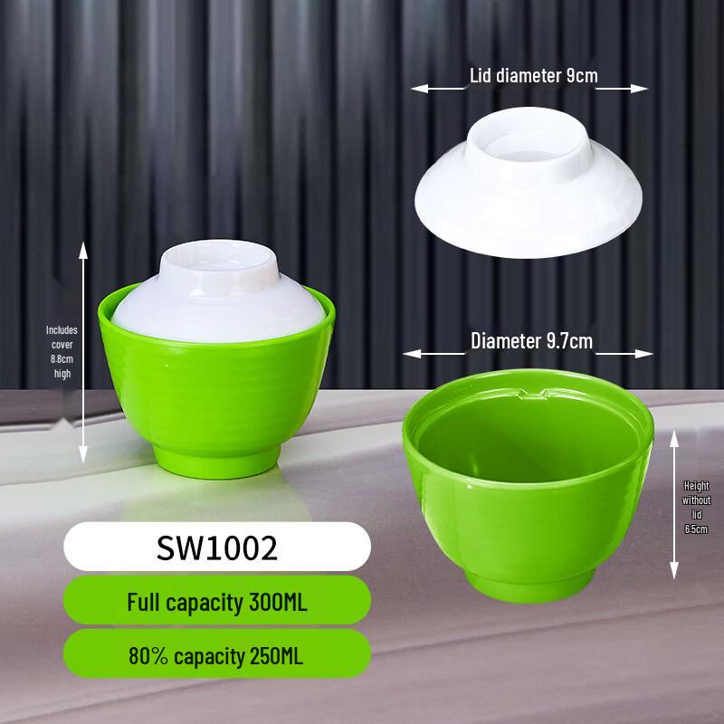 Ru Han 3.8-inch Thickened Melamine Threaded Soup Bowl