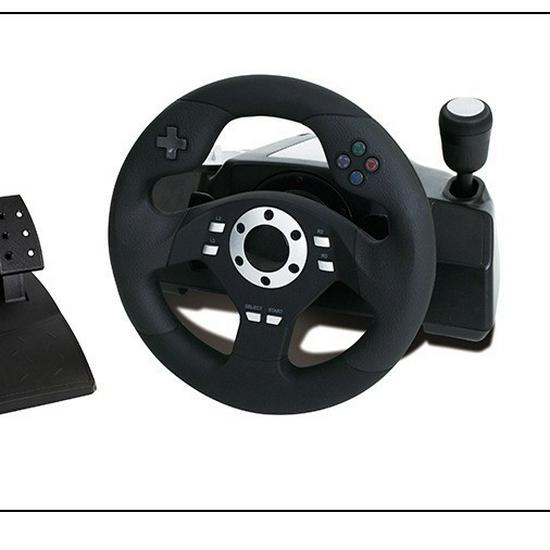 Gwell Racing Steering Wheel - Compatible with PC, PS3, X-INPUT, and Steam.