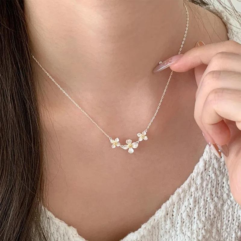 925 Silver Necklace Cute Five Pointed Star Smile Dimple Pendant for Women Girl Jewelry Gift