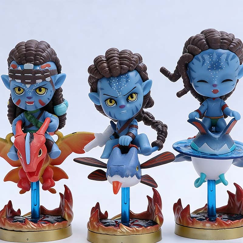 Q Style Big-Head Figurines Jack Sully Neytiri Cartoon Action Figures Model Car Home Decor Ornament Gift Toys
